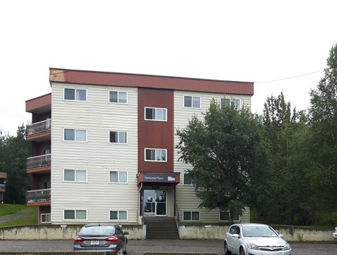 the building where the apartment is located
