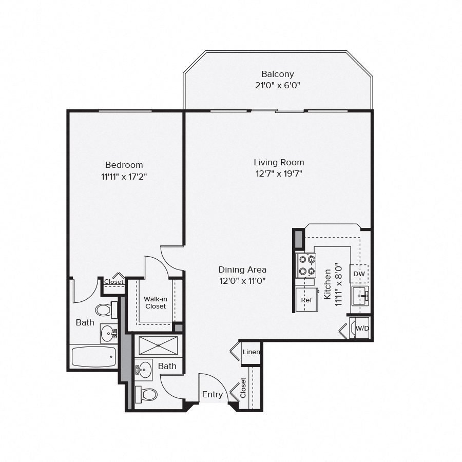 10 West Floor Plan 1B