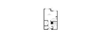 Floorplan showing the 0C floorplan for Mirrorton Apartments
