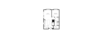Floorplan showing the 1A floorplan for Mirrorton Apartments