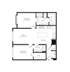 2A1 Floorplan showing the 2A1 floorplan for Mirrorton Apartments