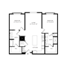 2B.2 Floorplan showing the 2B2 floorplan for Mirrorton Apartments