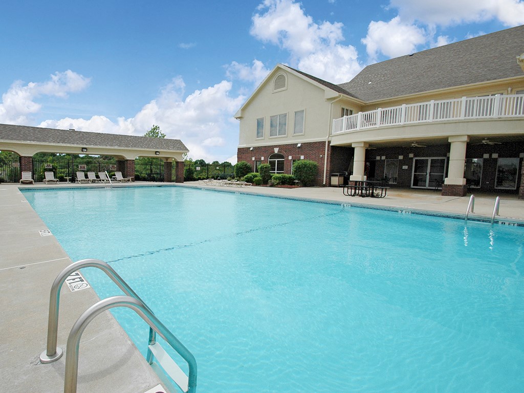 the swimming pool at our apartments