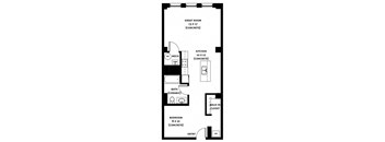 205 Floor Plan at Market Square Place, Pittsburgh, 15222