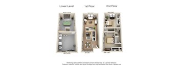 2 Bed 1.5 Bath Townhouse