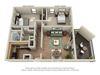 2 bed 1 bath