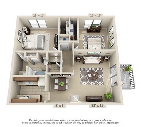 4616 Country Lane Studio-2 Beds Apartment for Rent - Photo Gallery 14