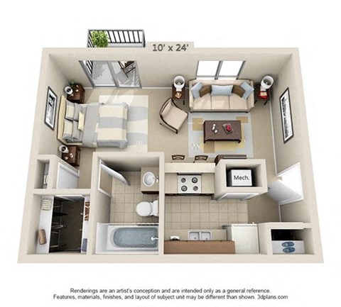 4616 Country Lane Studio-2 Beds Apartment for Rent - Photo Gallery 12