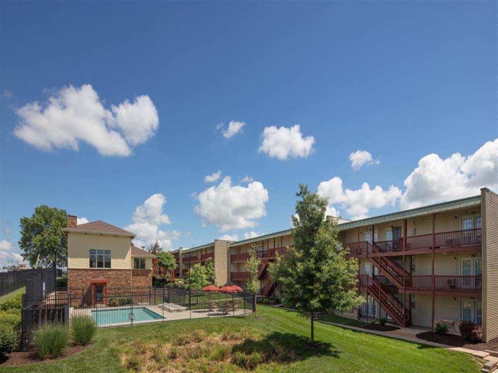 our apartments offer a swimming pool in the courtyard