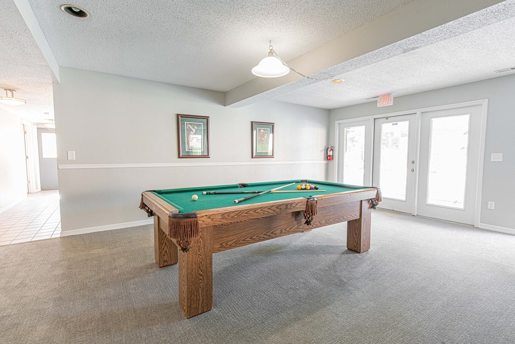 the preserve at ballantyne commons game room with pool table