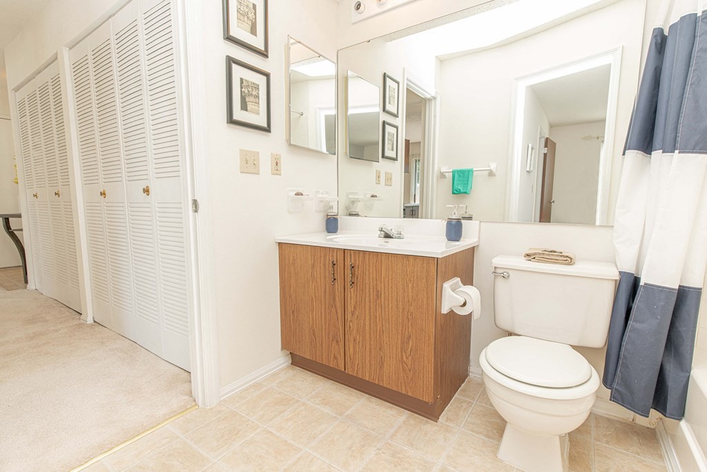 a bathroom with a toilet and a sink and a mirror
