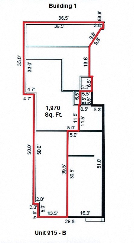 a schematic diagram of a floor plan of a building