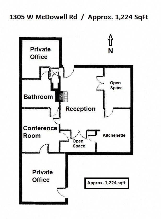 a floor plan of a church with a prayer room and a entrance
