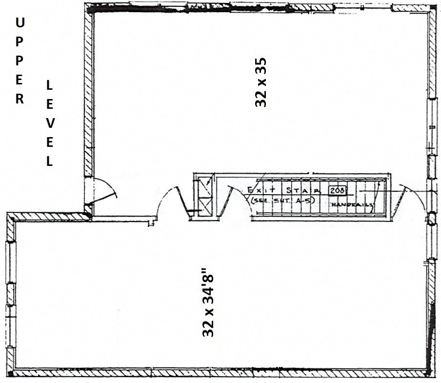 a schematic drawing of a floor plan of a house