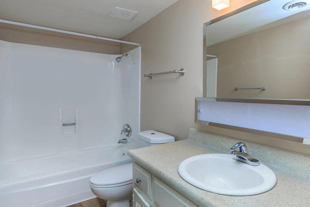 a bathroom with a sink toilet and a shower