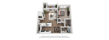 1 Bedroom Floor Plan | Briarcliff Apartments Atlanta GA