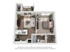1 Bedroom Floor Plan | Briarcliff Apartments Atlanta GA
