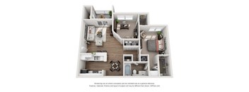 2 Bedroom Floor Plan | Briarcliff Apartments Atlanta GA