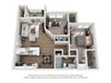 2 Bedroom Floor Plan | Briarcliff Apartments Atlanta GA