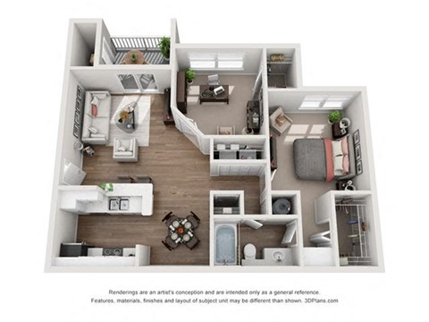 2 Bedroom Floor Plan with 850 Sq. Ft. 2 Bedroom Floor Plan with 850 Sq. Ft. | Briarcliff Apartments Atlanta GA