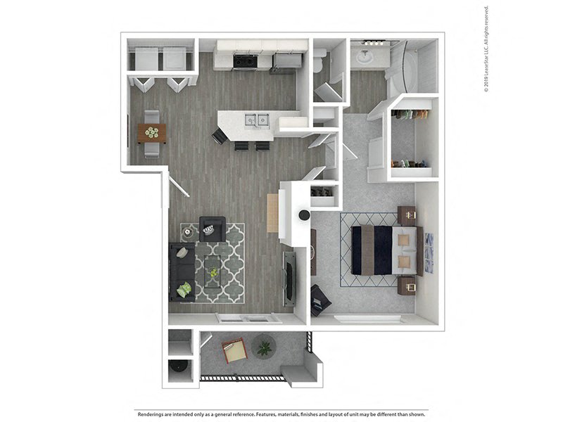 1 Bed - 1 Bath |766 sq.ft. 1X1