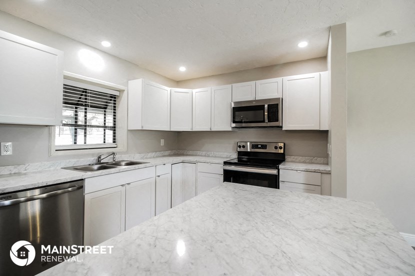 the kitchen is clean and ready for us to use