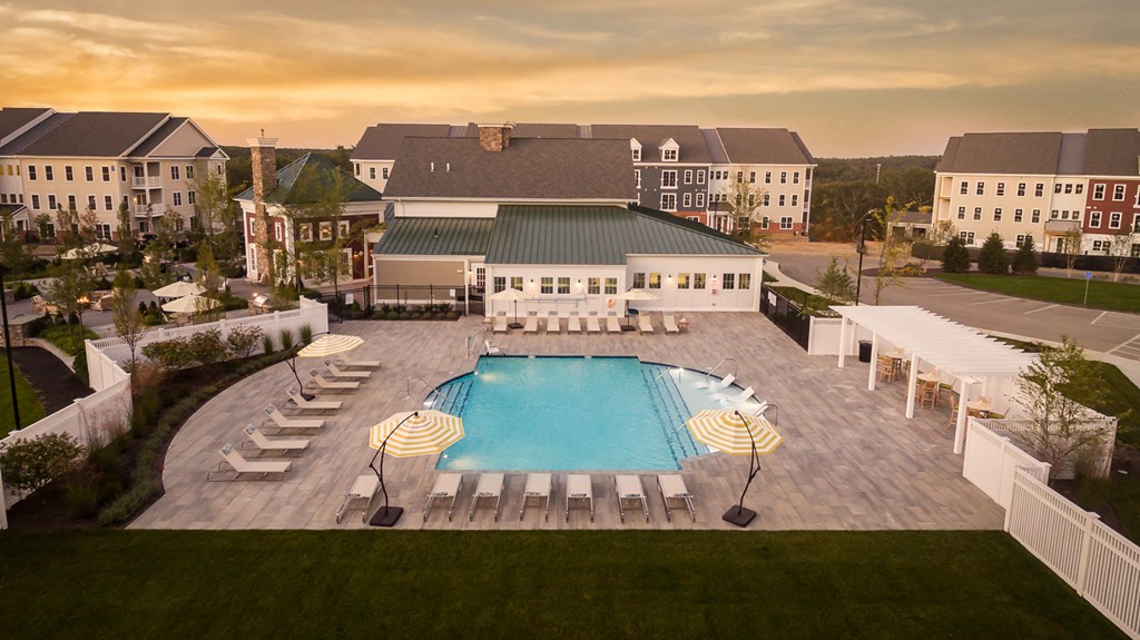 Pool at Cirrus Apartments, Ashland, Massachusetts