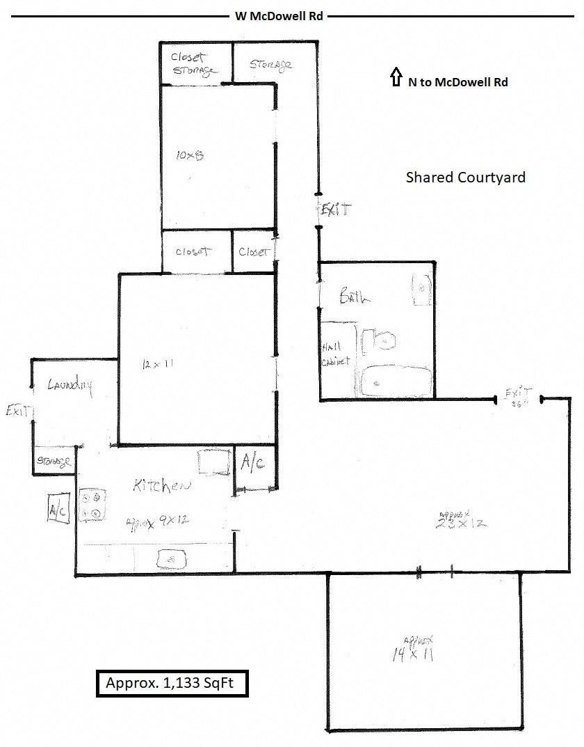the floor plan of the residence