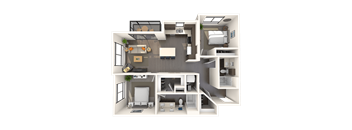 Traditional 2x2 1064-1070 SF