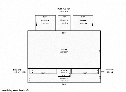a schematic diagram of a floor plan for a classroom