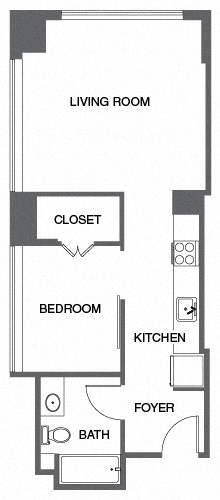 Renovated 1 Bed, 1 Bath