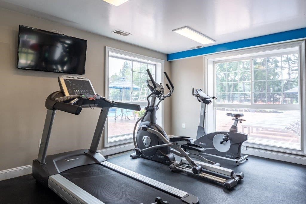 the gym is available for residents to use