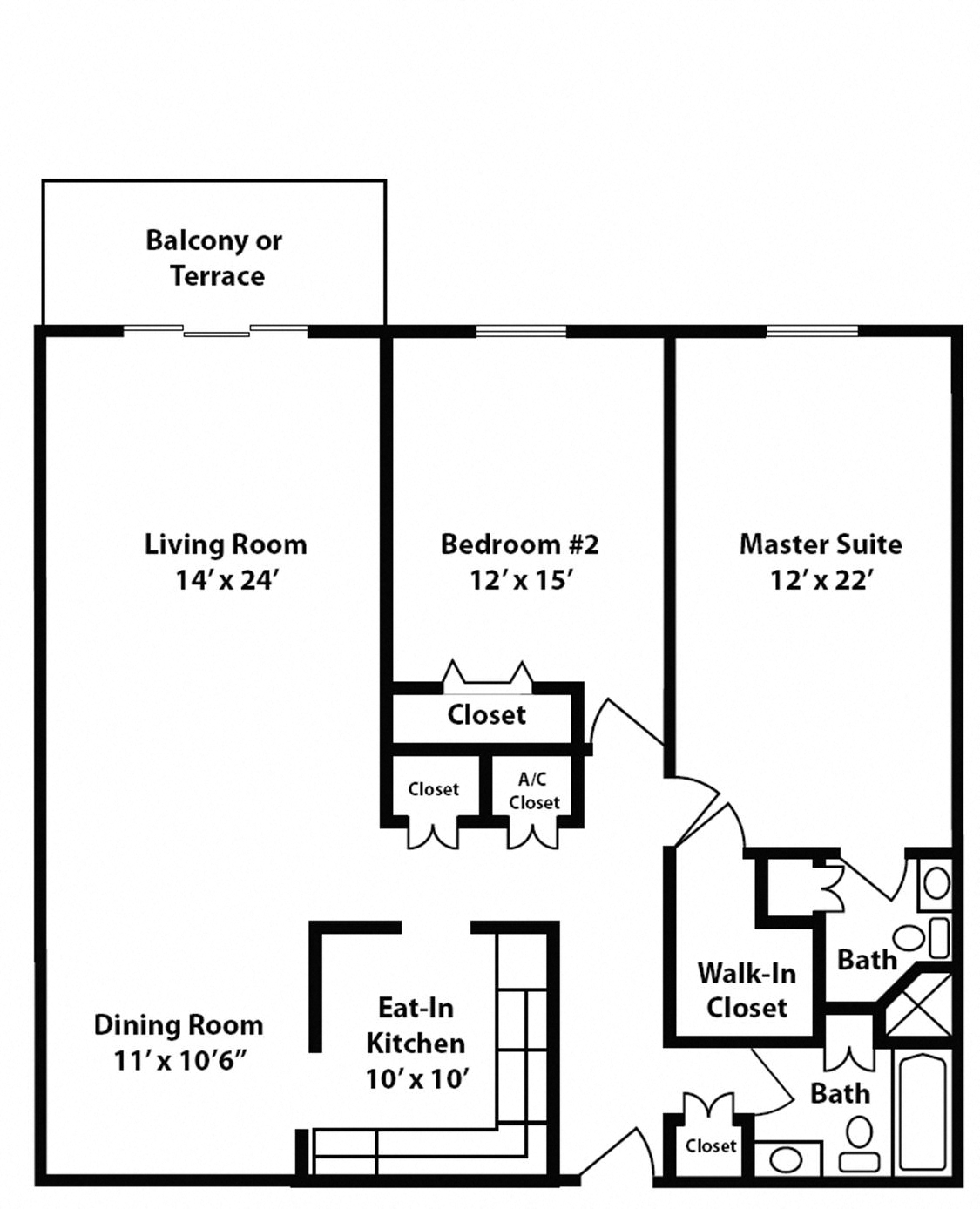 New Classic-2 Bedrooms-Sur Crest