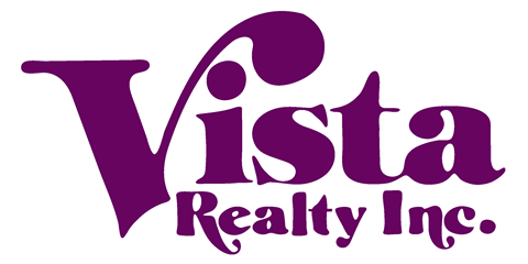 The image is a logo for Vista Realty Inc.