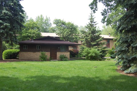 a view of the house from the yard
