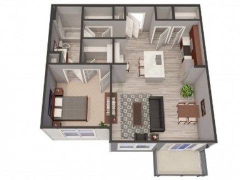 1A Floor Plan |Lofts at Zebulon