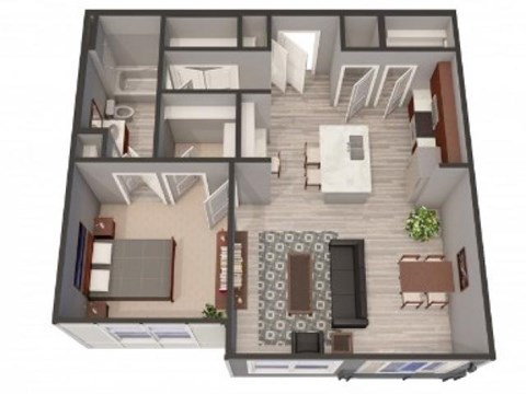 1A-Alt Floor Plan |Lofts at Zebulon