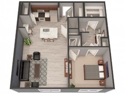 1C Floor Plan |Lofts at Zebulon