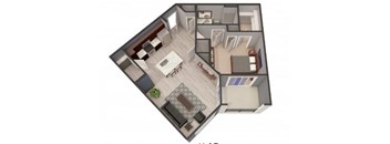 1D Floor Plan |Lofts at Zebulon