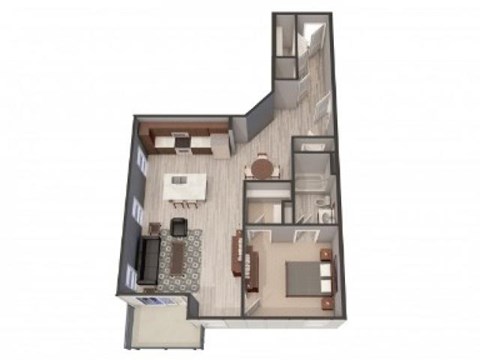 1E Floor Plan |Lofts at Zebulon