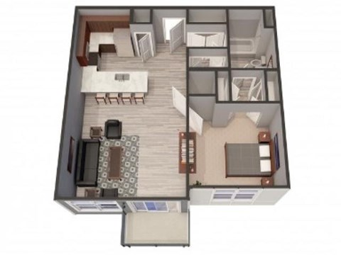 1F Floor Plan |Lofts at Zebulon