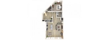 1H Floor Plan at Lofts at Zebulon, Georgia, 31210