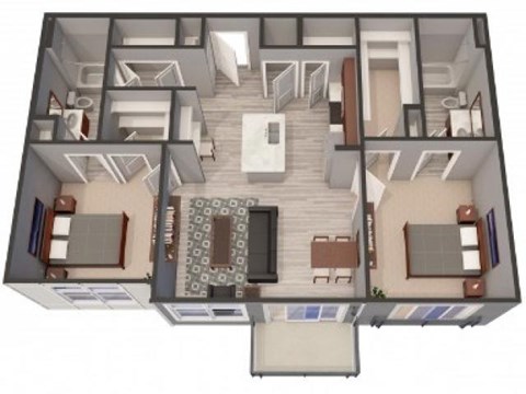 2A Floor Plan |Lofts at Zebulon