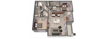 2B Floor Plan |Lofts at Zebulon