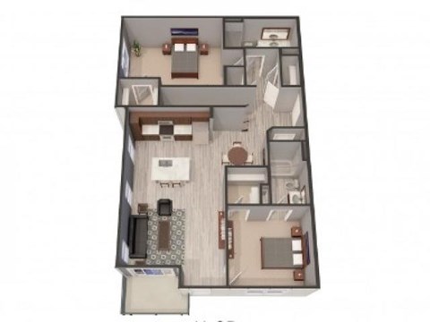 2D Floor Plan |Lofts at Zebulon