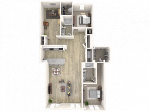 2G Floor Plan at Lofts at Zebulon, Macon, GA