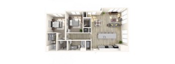 2J Floor Plan  at Lofts at Zebulon, Georgia