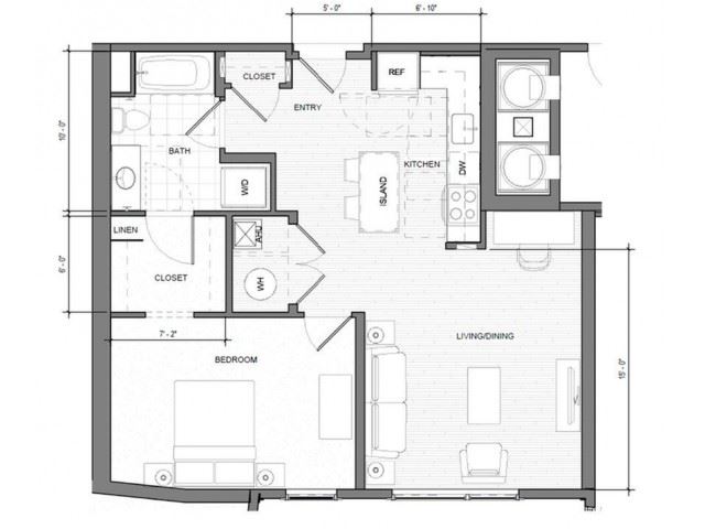 1BR C Floor Plan 1BR C Floor Plan| Merc