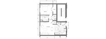 1BR F Floor Plan| Merc