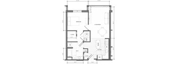 1BR Standard Floor Plan| Merc